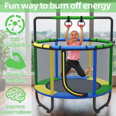 55" Kids Mini Trampoline - Indoor/Outdoor