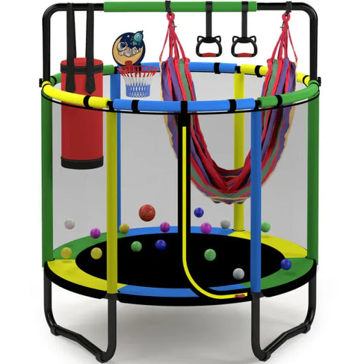 55" Kids Mini Trampoline - Indoor/Outdoor