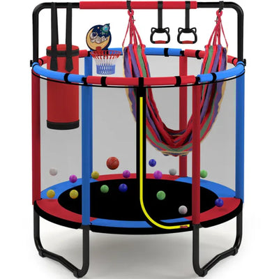 55" Kids Mini Trampoline - Indoor/Outdoor